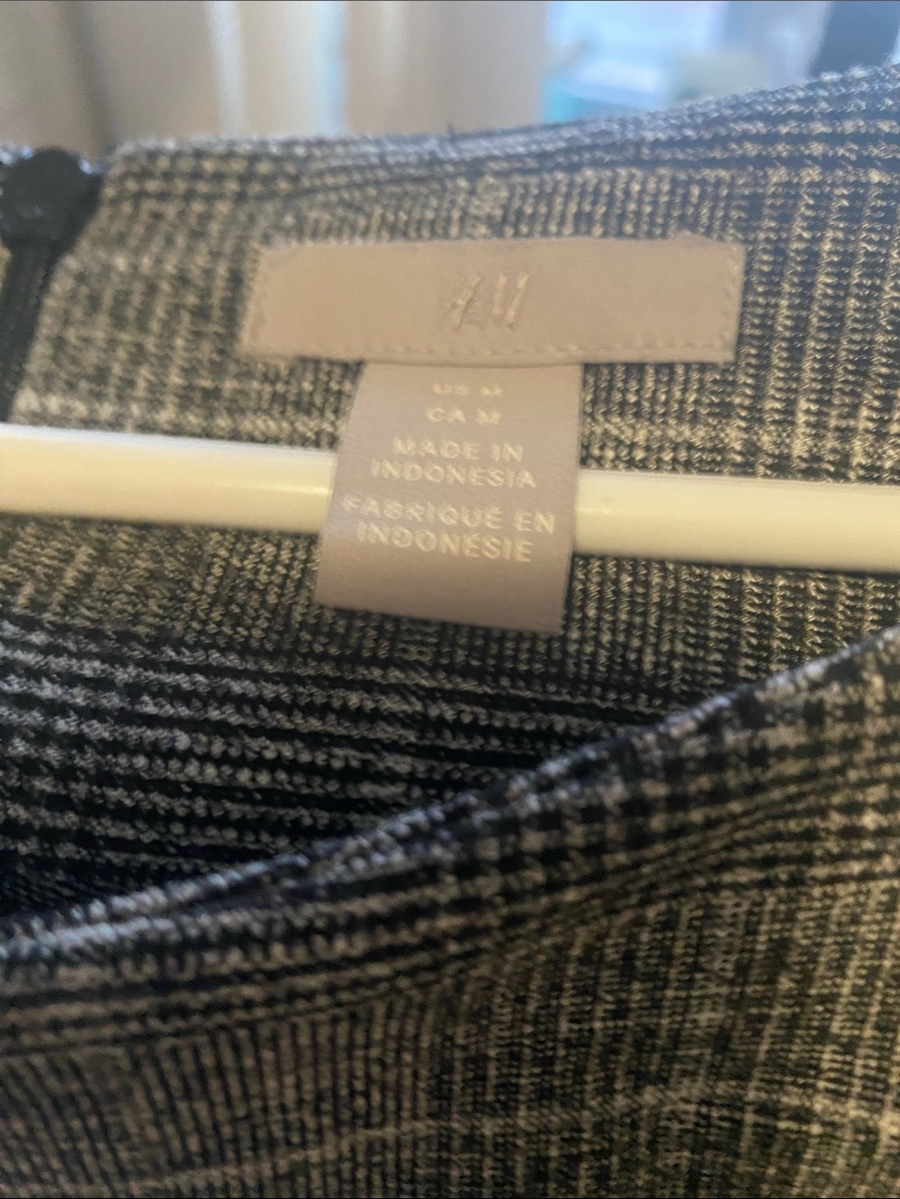H&M Black and Gray Marled Knit Top